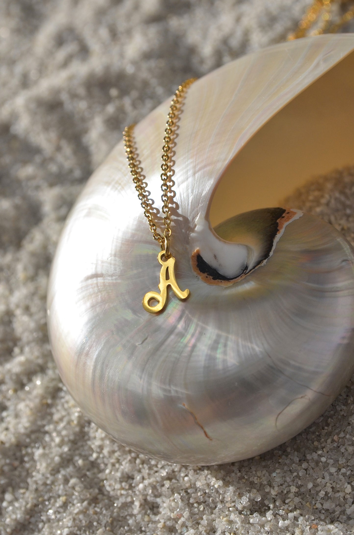 CUSTOM SCRIPT INITIAL NECKLACE II