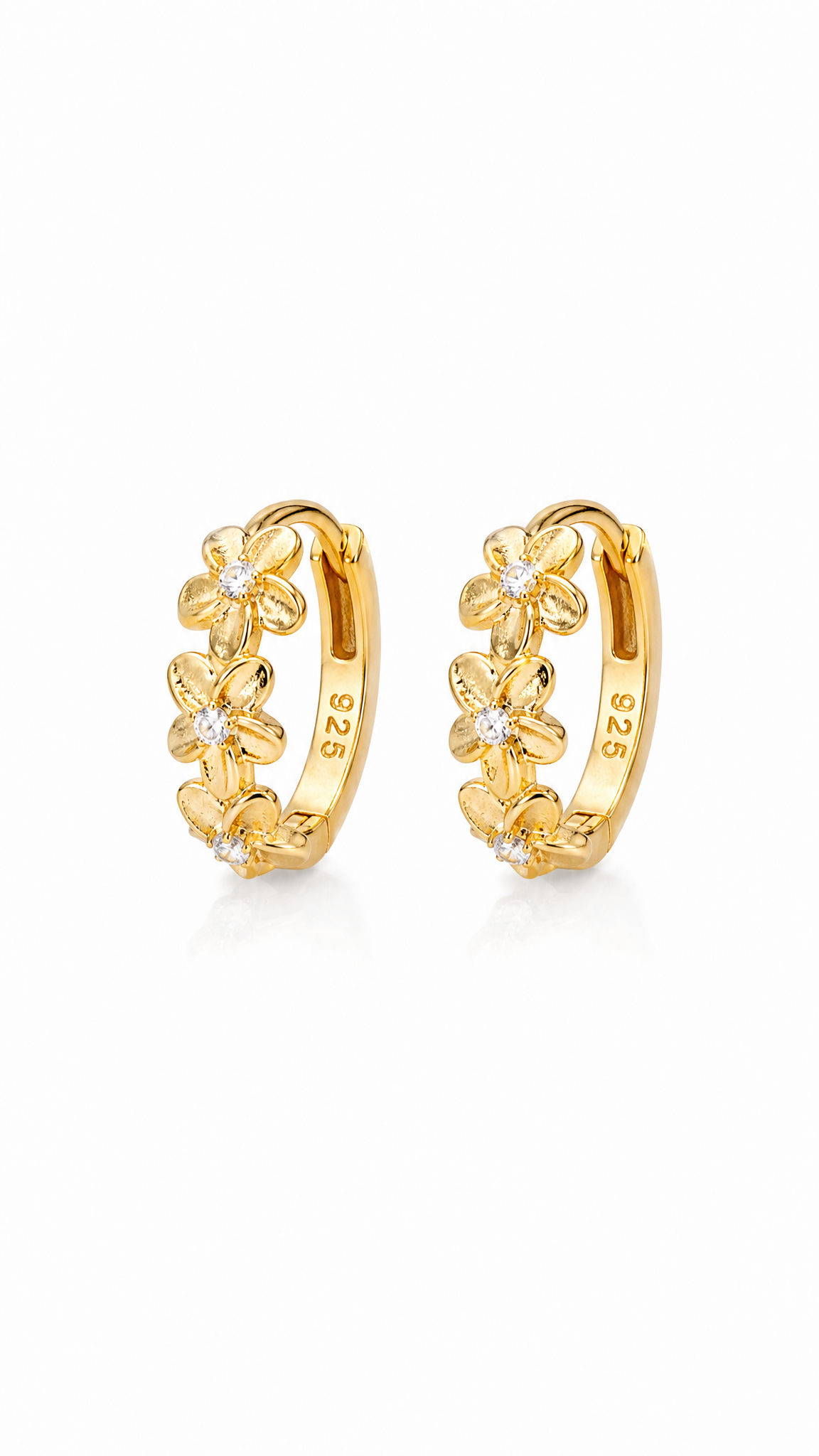 DAINTY HIBISCUS FLOWER EARRINGS