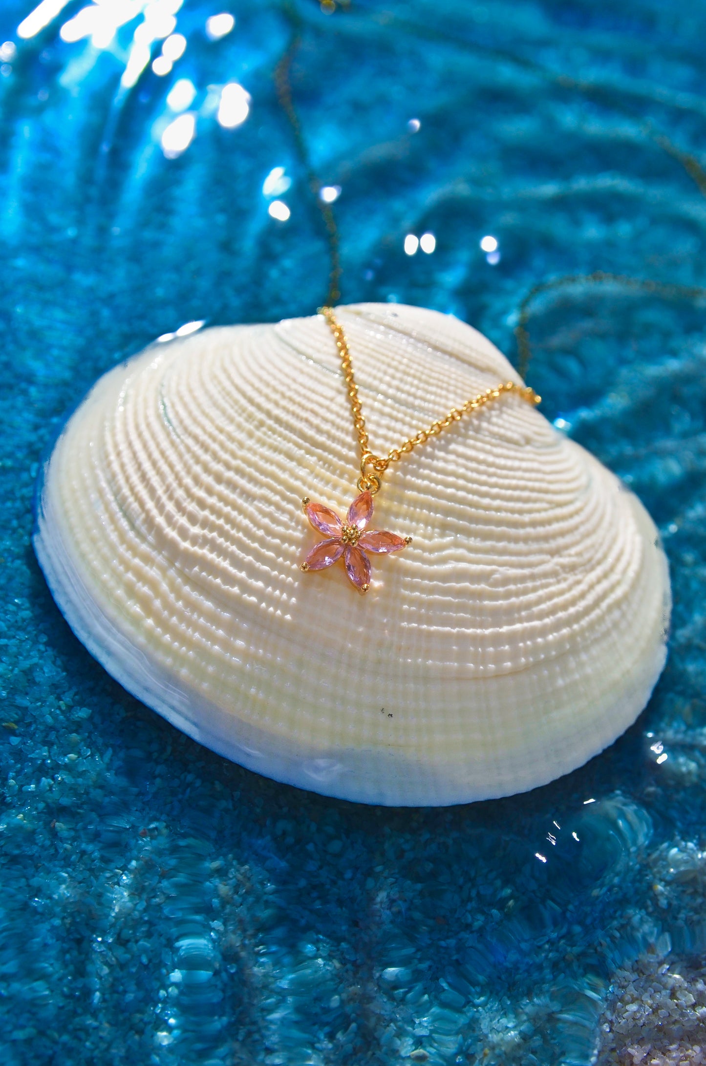 PALAWAN CHERRY BLOSSOM FLOWER NECKLACE