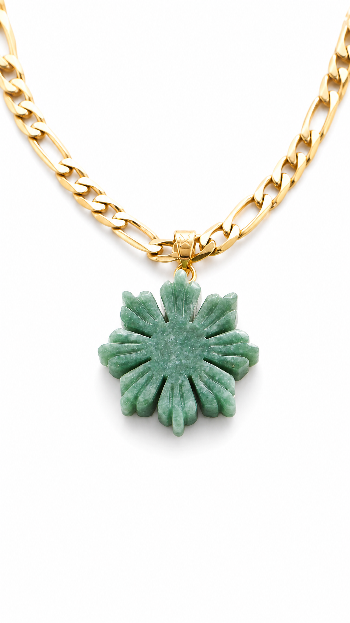 Men's Jade Sun Necklace | 18k Gold Plated Mabuhay Pendant – DBL
