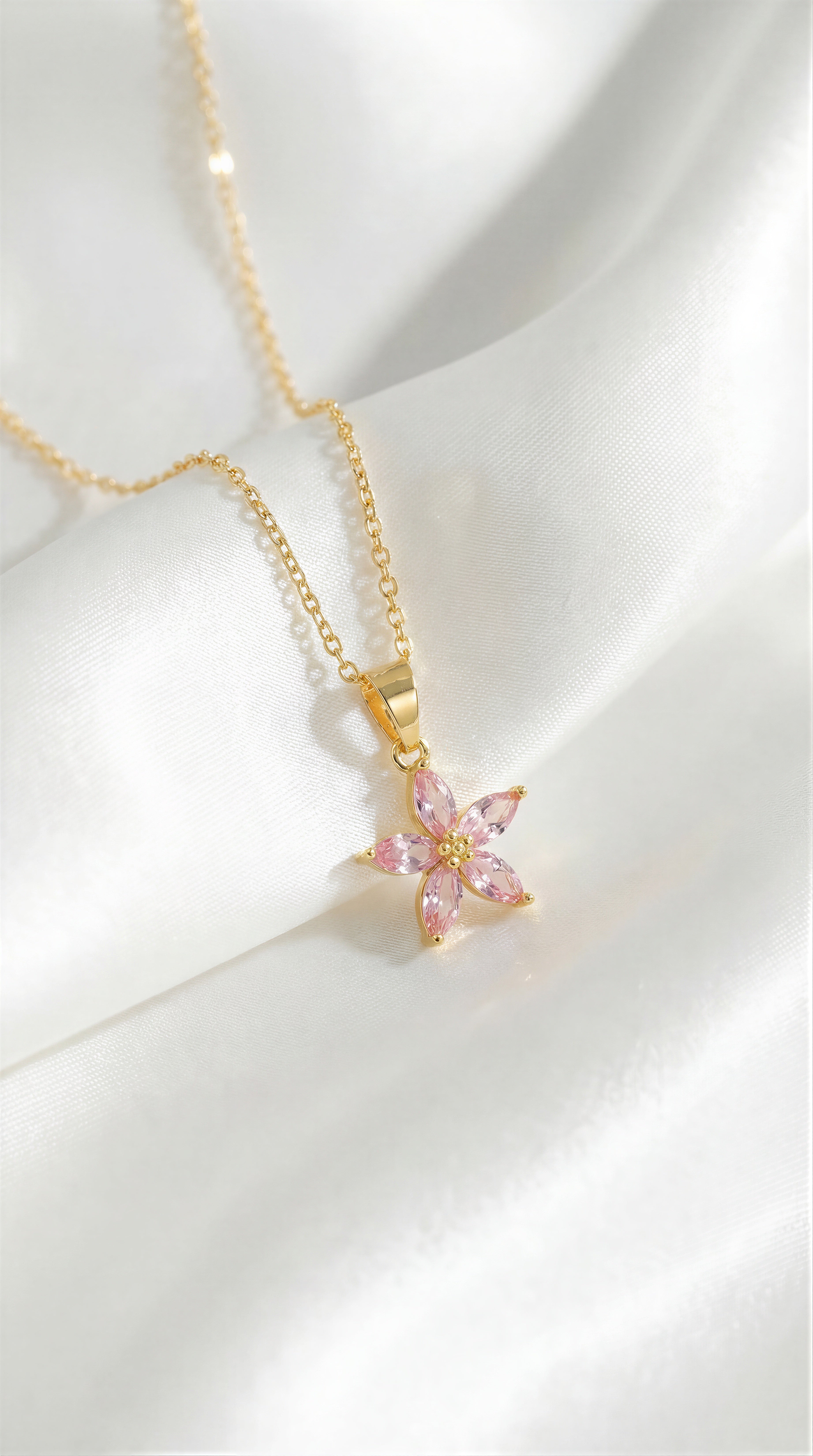 PALAWAN CHERRY BLOSSOM FLOWER NECKLACE – DBL JEWELRY