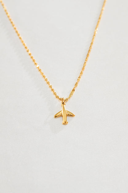 DAINTY AIRPLANE NECKLACE