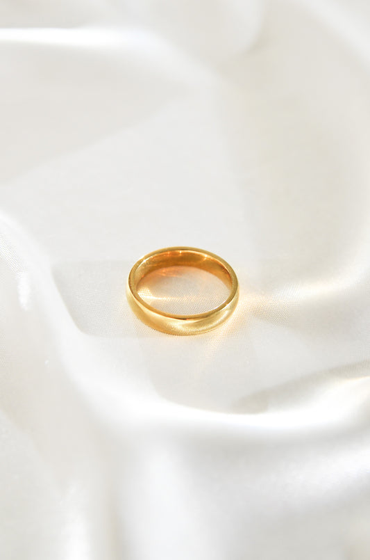 18K Gold Plated Forever Gold Ring Waterproof & Non Tarnish. By DBL Jewelry