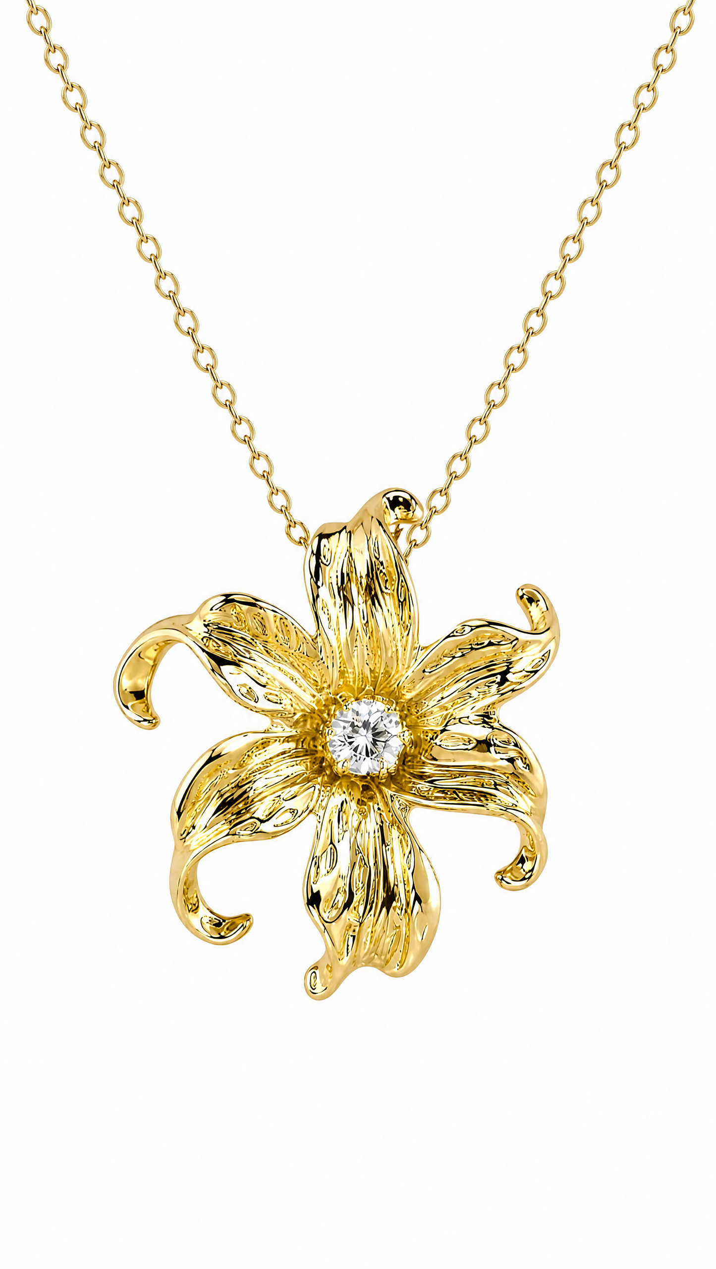 24K GOLD SAMPAGUITA FLOWER NECKLACE