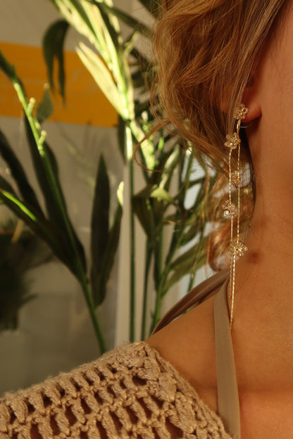 HEALING FLOWER VINE EARRINGS