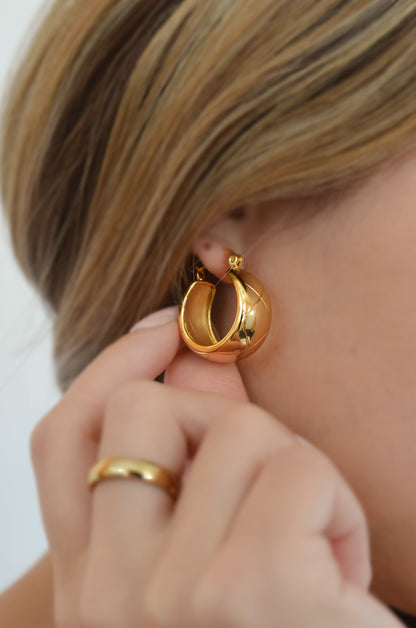 CLASSIC DOME HOOP EARRINGS