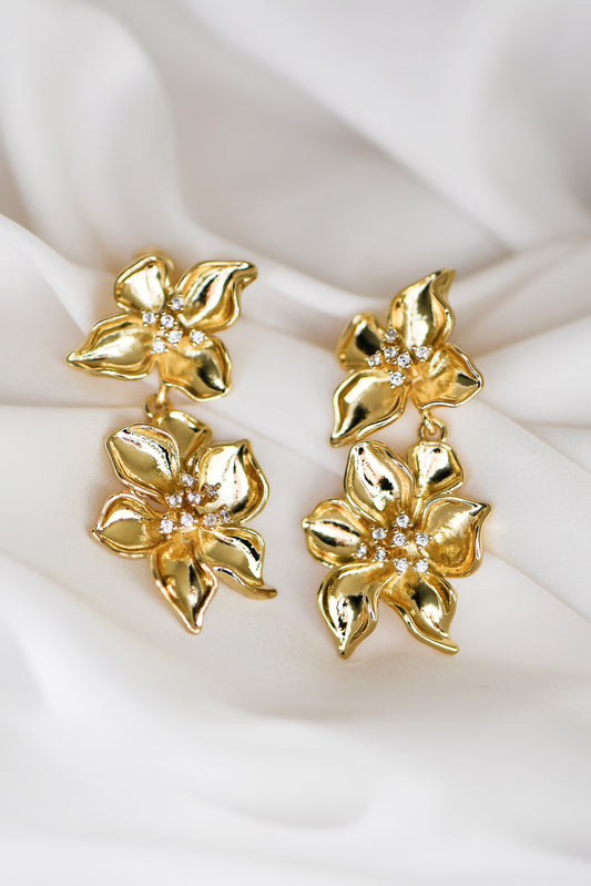 ISLA SAMPAGUITA FLOWER EARRINGS
