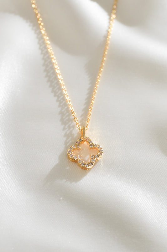 DIAMOND QUATREFOIL NECKLACE