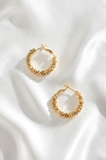 TAMBOURINE HOOP EARRINGS