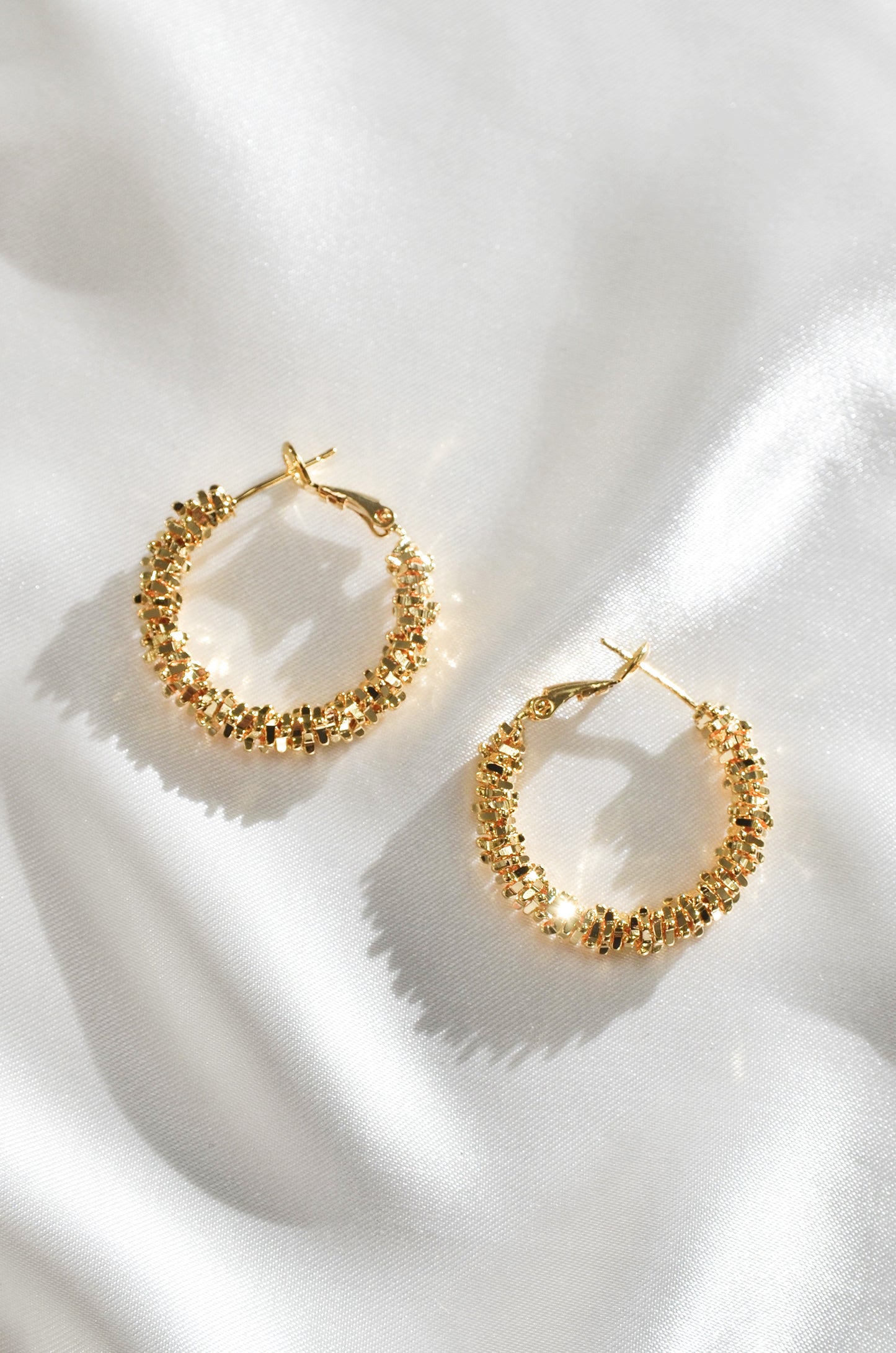 TAMBOURINE HOOP EARRINGS