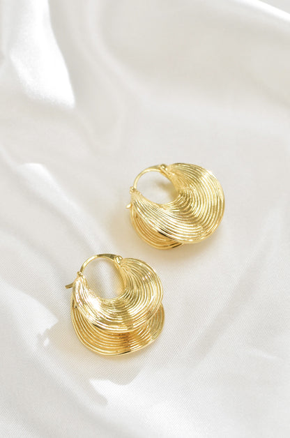 BORACAY BASKET HOOP EARRINGS