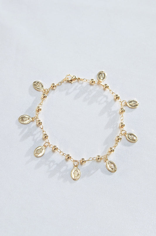 VIRGIN MARY CHARM BRACELET