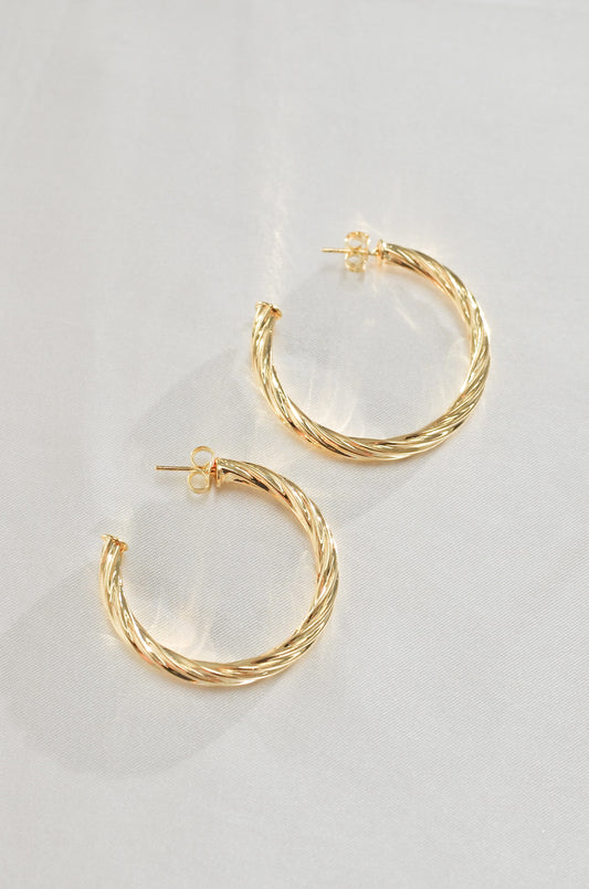 BRAIDED HOOP EARRINGS