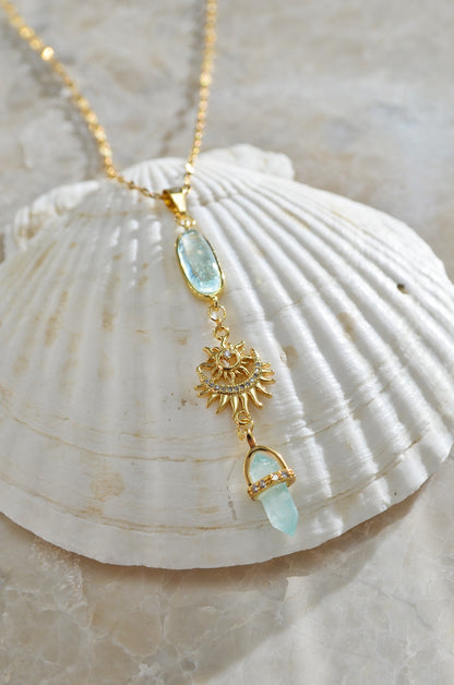 OCEAN GODDESS GEMSTONE NECKLACE