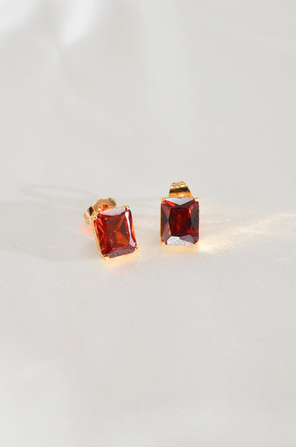 CARNELIAN STUD EARRINGS