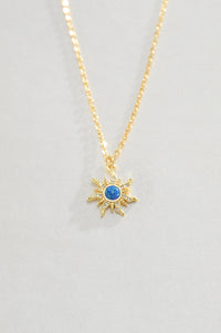 DAINTY OPAL SUN NECKLACE