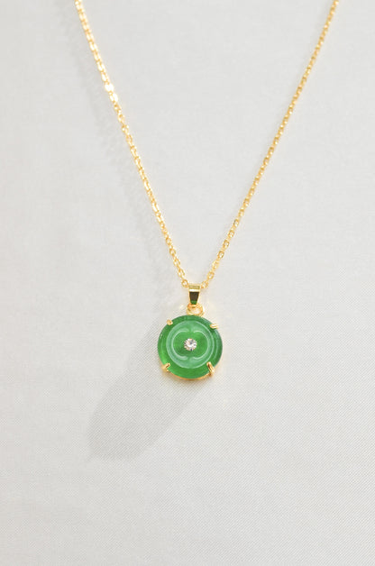 JADE GOOD LUCK AMULET NECKLACE