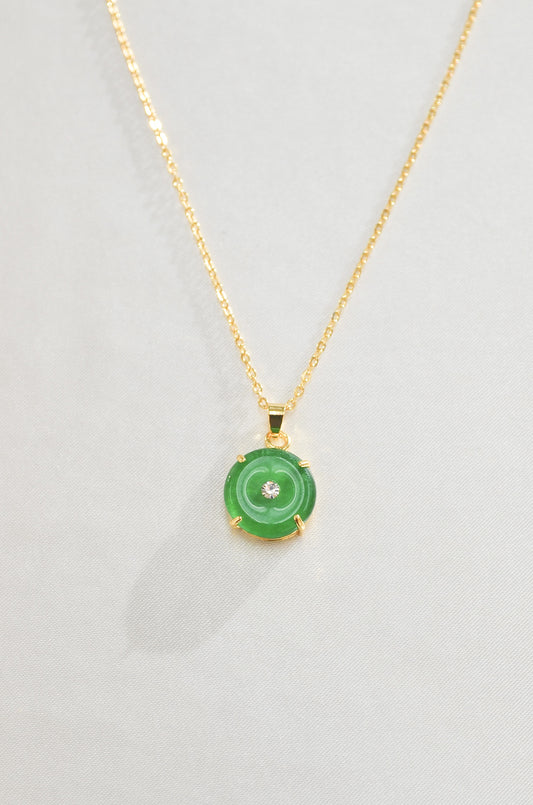 JADE GOOD LUCK AMULET NECKLACE