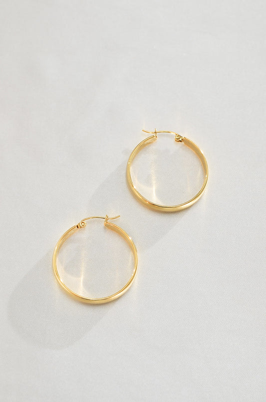 CLASSIC LATCH HOOP EARRINGS