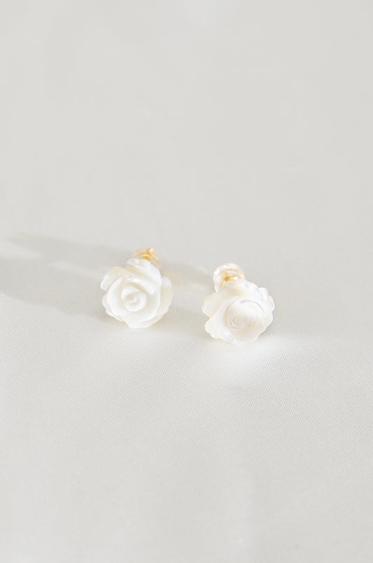 PEARL ROSE EARRINGS