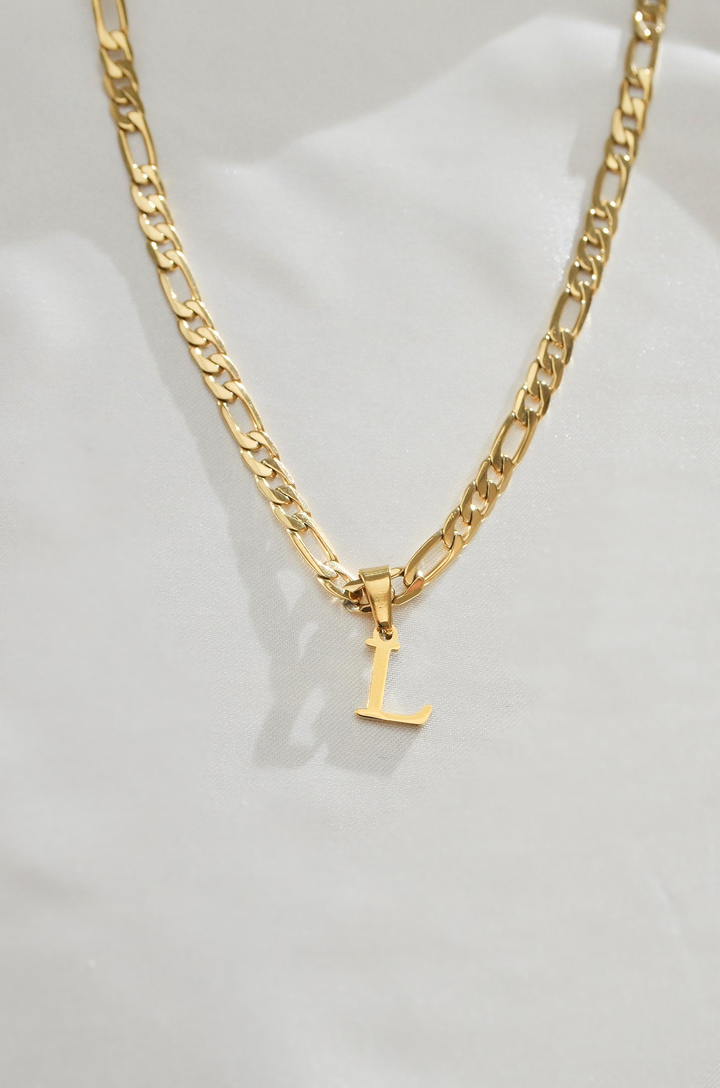 MEN'S CUSTOM INITIAL FIGARO CHAIN