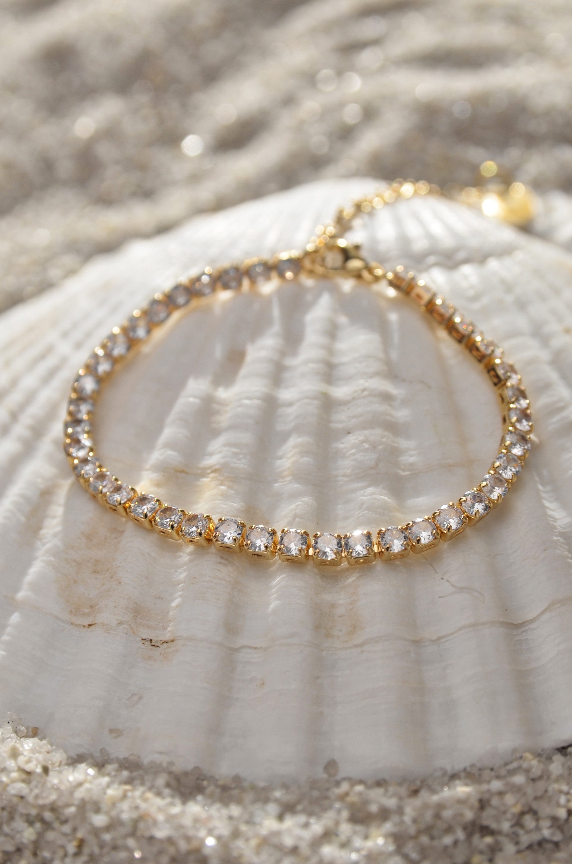 Gold filled store tennis bracelet