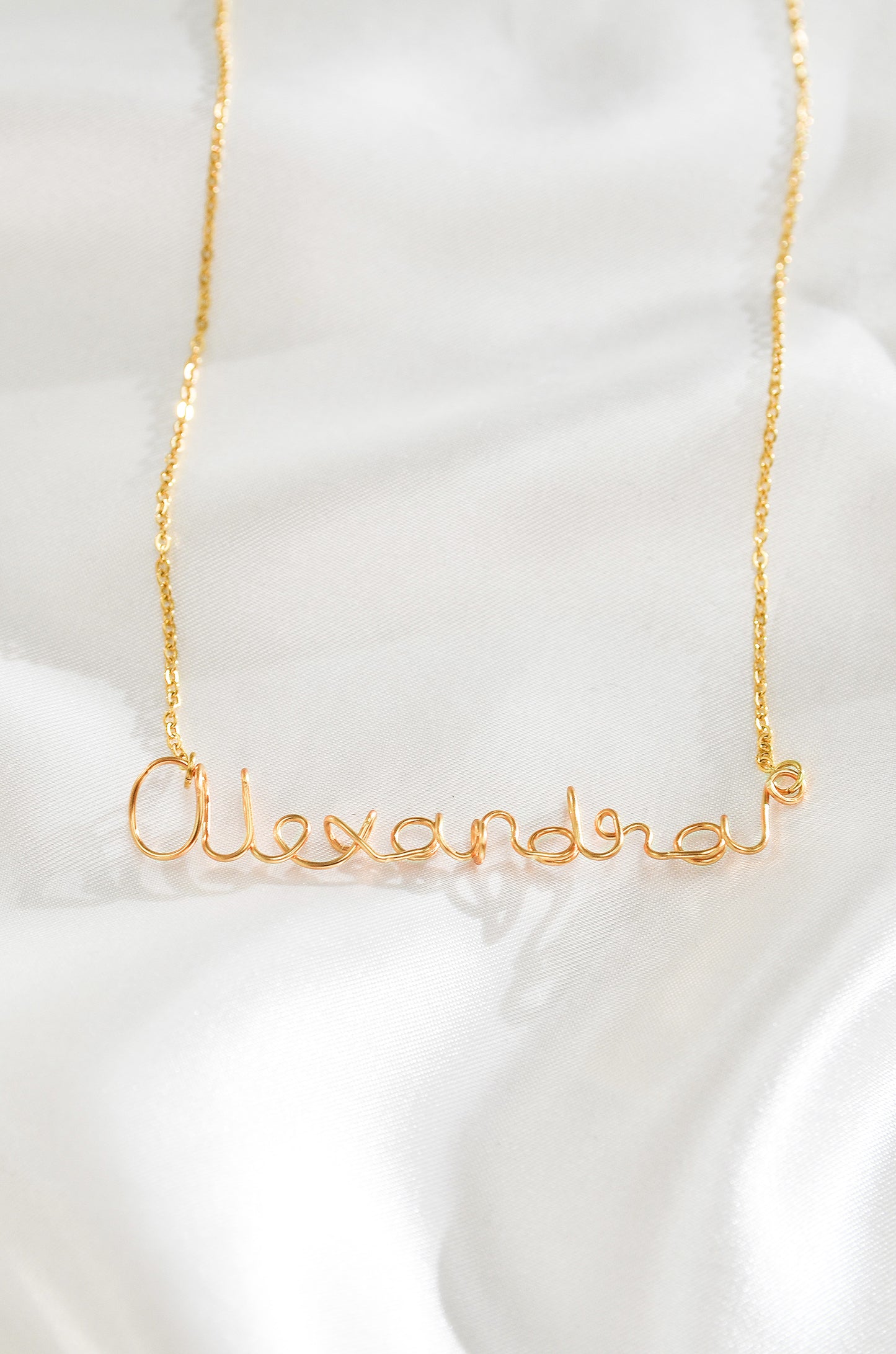 CUSTOM WIRE SCRIPT NAME NECKLACE