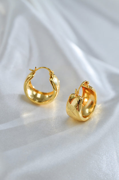 CLASSIC DOME HOOP EARRINGS