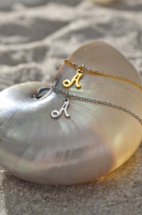 CUSTOM SCRIPT INITIAL NECKLACE II