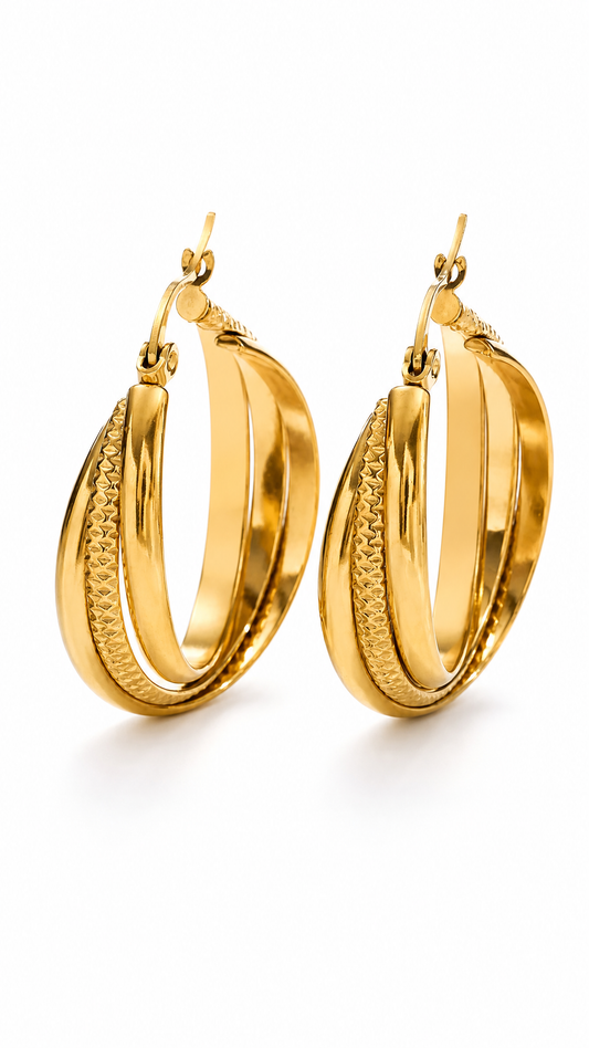 GINTO HOOP EARRINGS