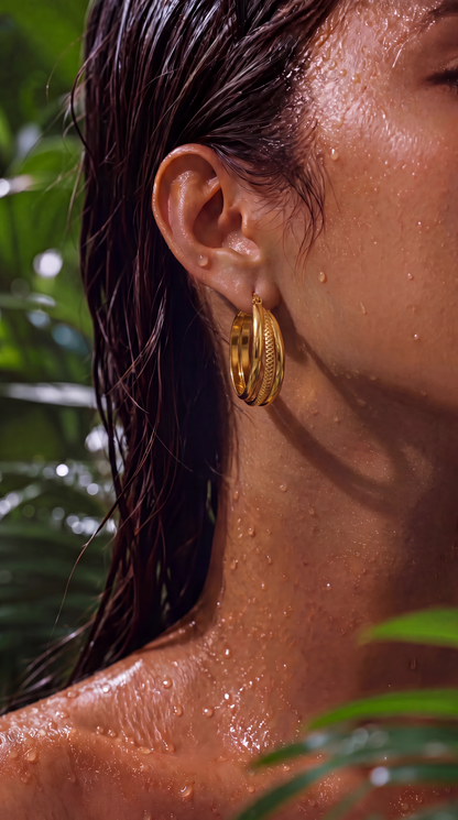 GINTO HOOP EARRINGS