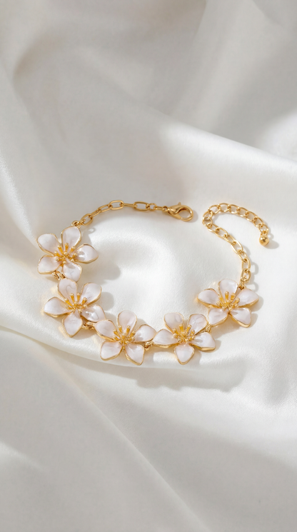 SAMPAGUITA FLOWER CHARM BRACELET/ ANKLET