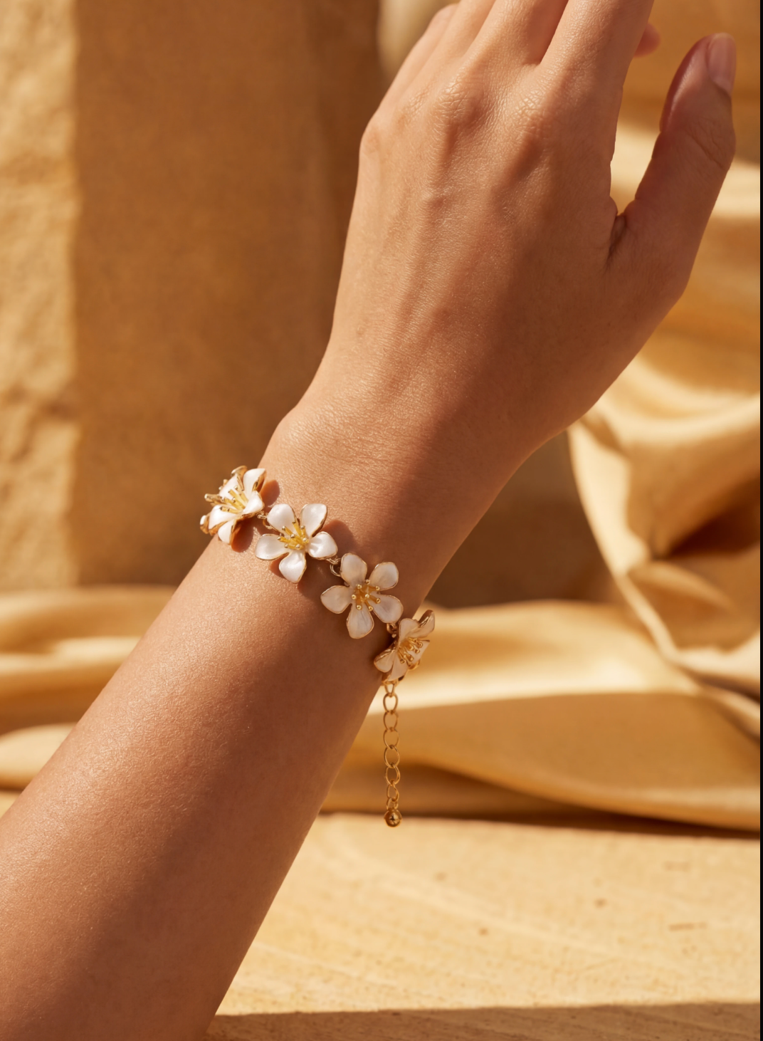 SAMPAGUITA FLOWER CHARM BRACELET/ ANKLET