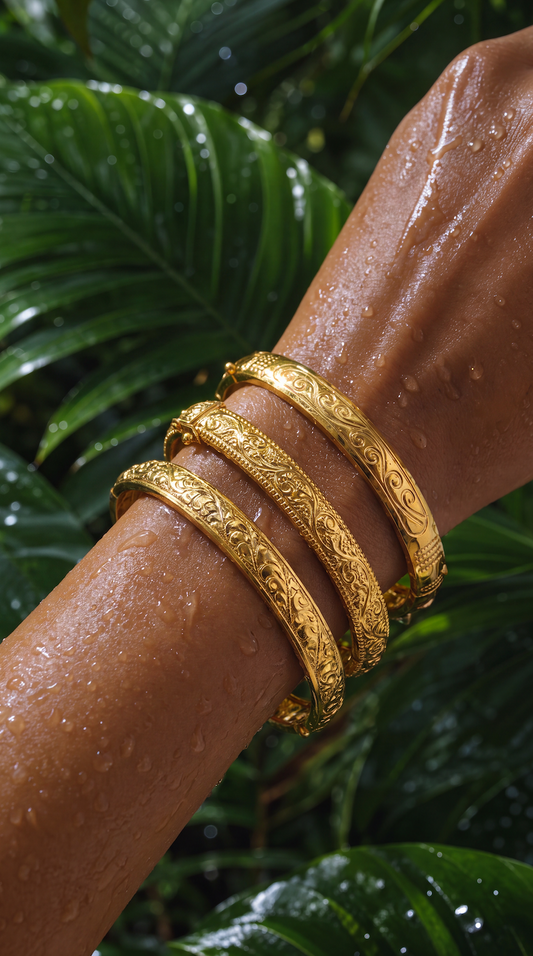 LAND SEA AND SKY ISLAND BANGLE SET