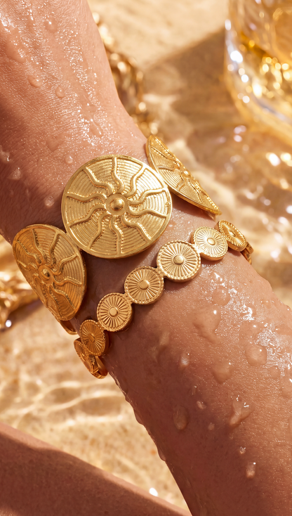 ARAW SUN BANGLE SET ( LUCK + RESILIENCE)