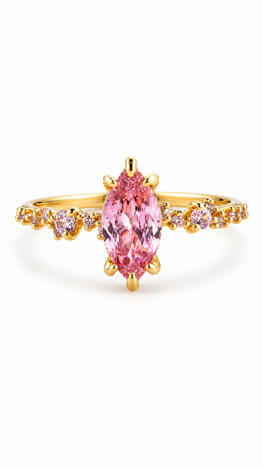 AGIMAT ROSE QUARTZ RING