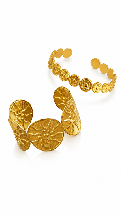 ARAW SUN BANGLE SET ( LUCK + RESILIENCE)