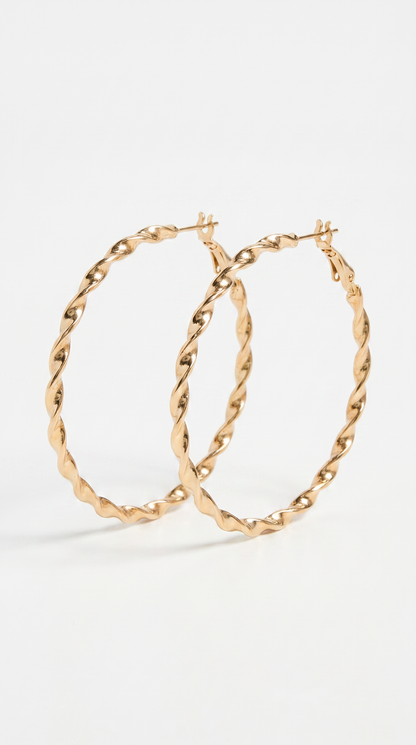 BORACAY WAVES HOOP EARRINGS