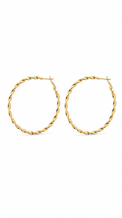 BORACAY WAVES HOOP EARRINGS