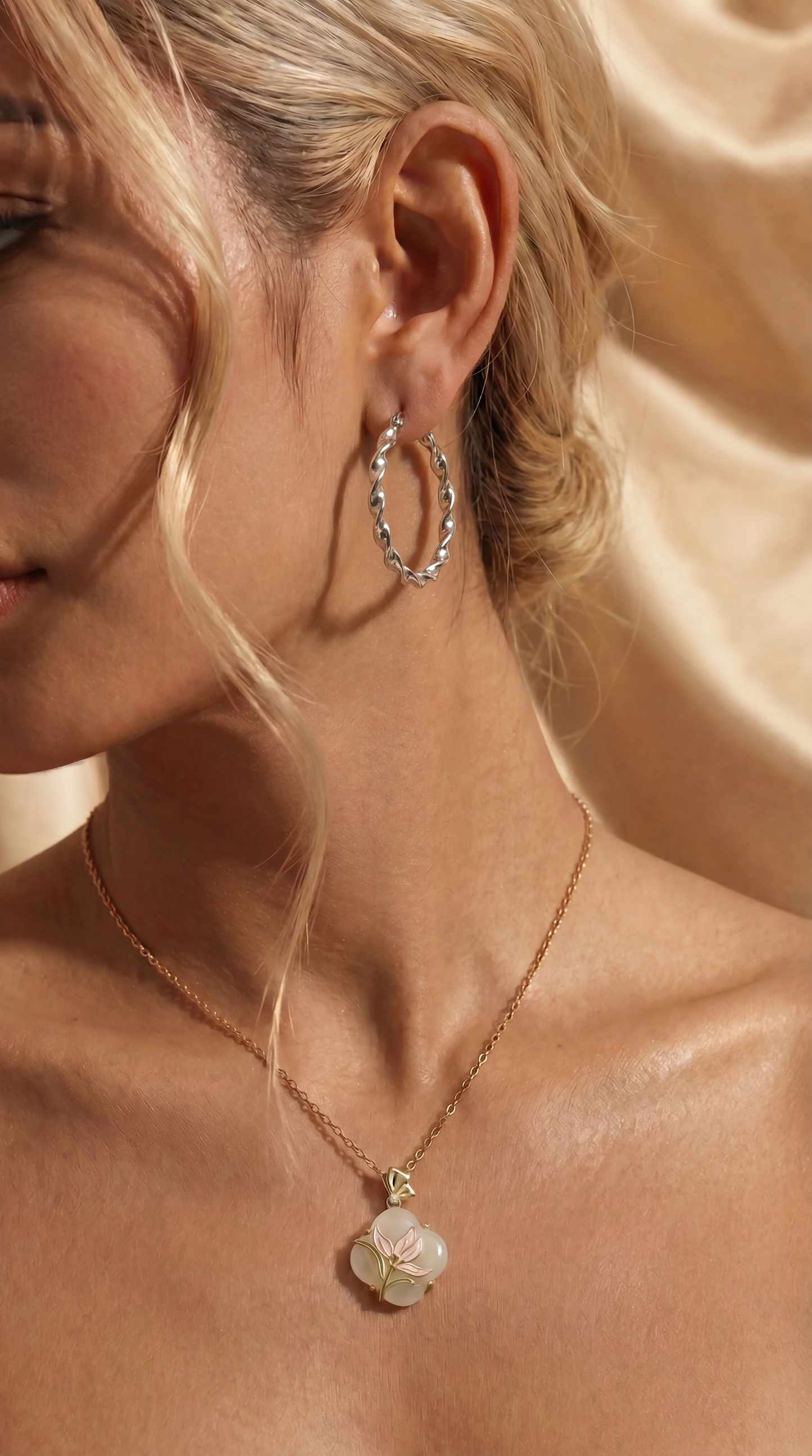 BORACAY WAVES HOOP EARRINGS