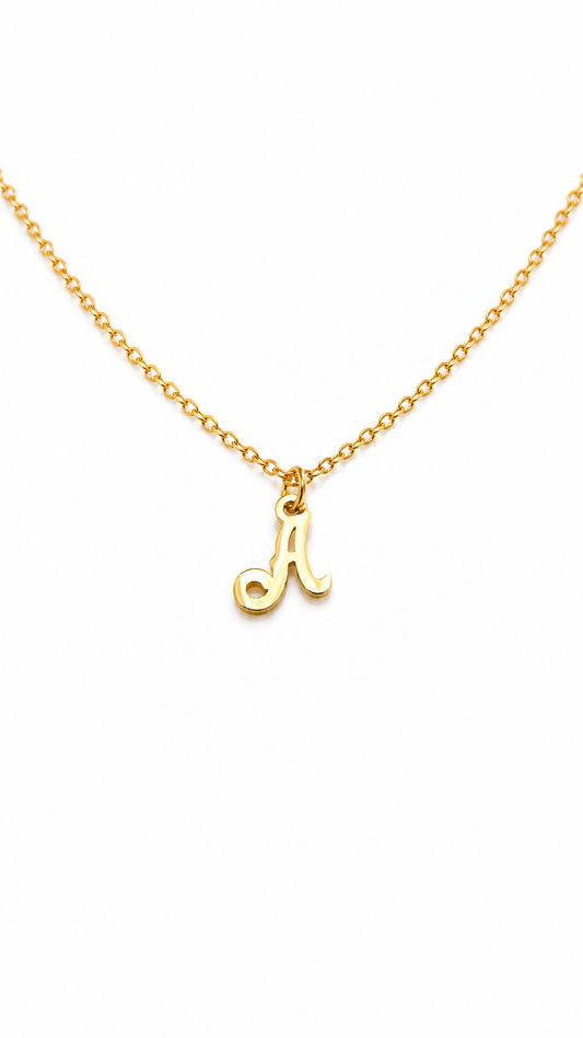 CUSTOM SCRIPT INITIAL NECKLACE II