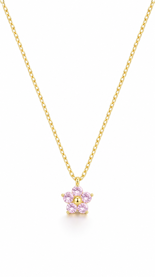 DAINTY CHERRY BLOSSOM NECKLACE