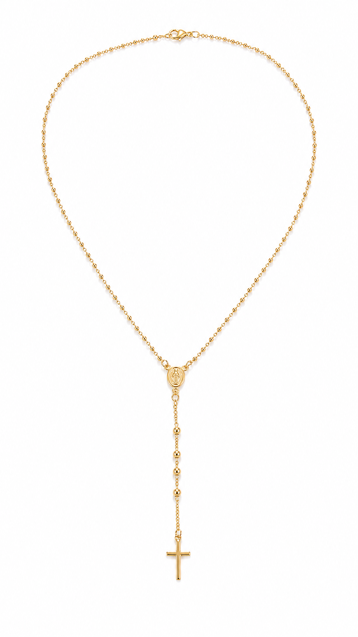 DAINTY ROSARY NECKLACE