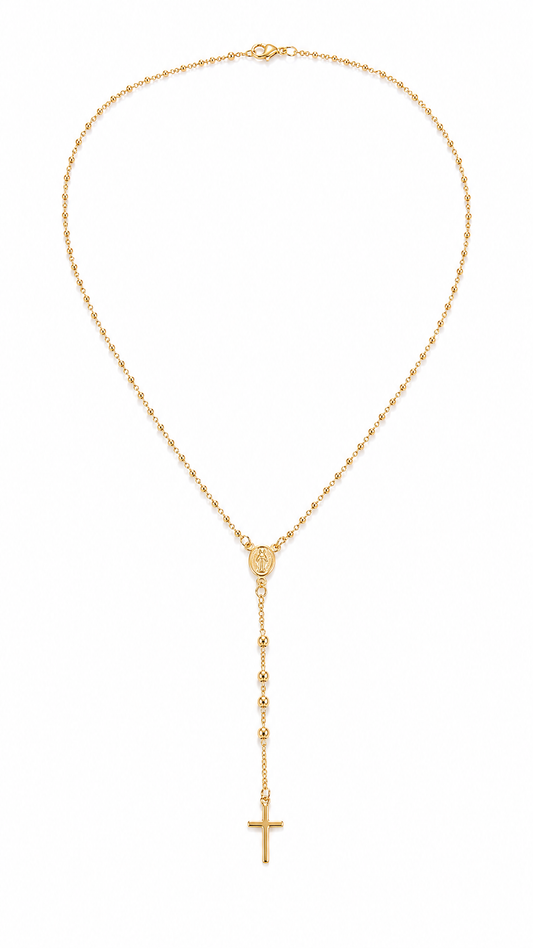 DAINTY ROSARY NECKLACE