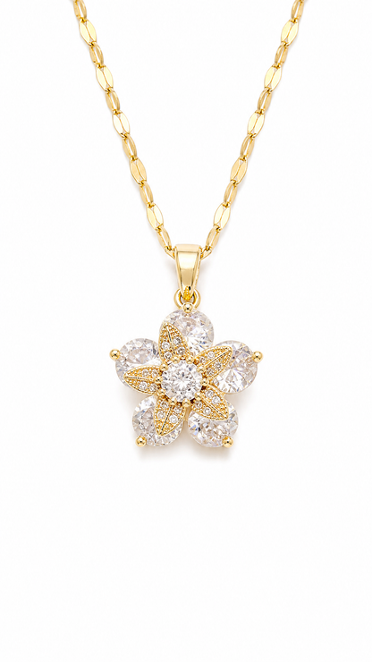 GUMAMELA FLOWER SPINNER NECKLACE