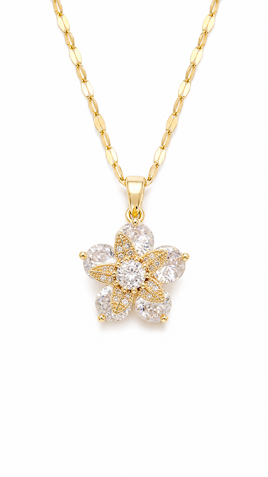 GUMAMELA FLOWER SPINNER NECKLACE