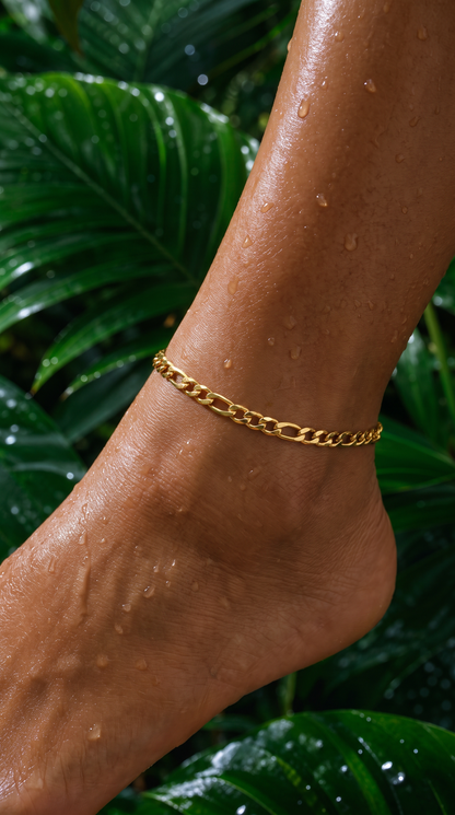 FREE GOLD FIGARO ANKLET GIFT