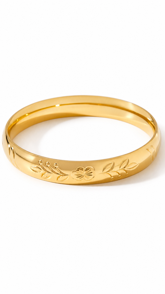 GOLDEN SAMPAGUITA FLOWER BANGLE