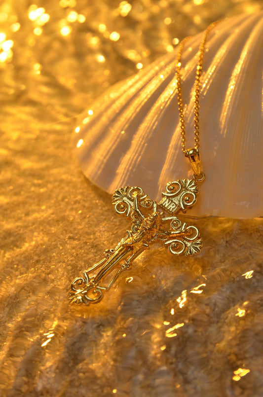 GOLDEN CROSS NECKLACE