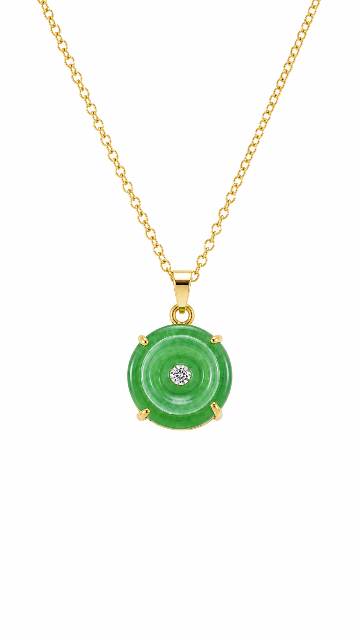 JADE GOOD LUCK AMULET NECKLACE